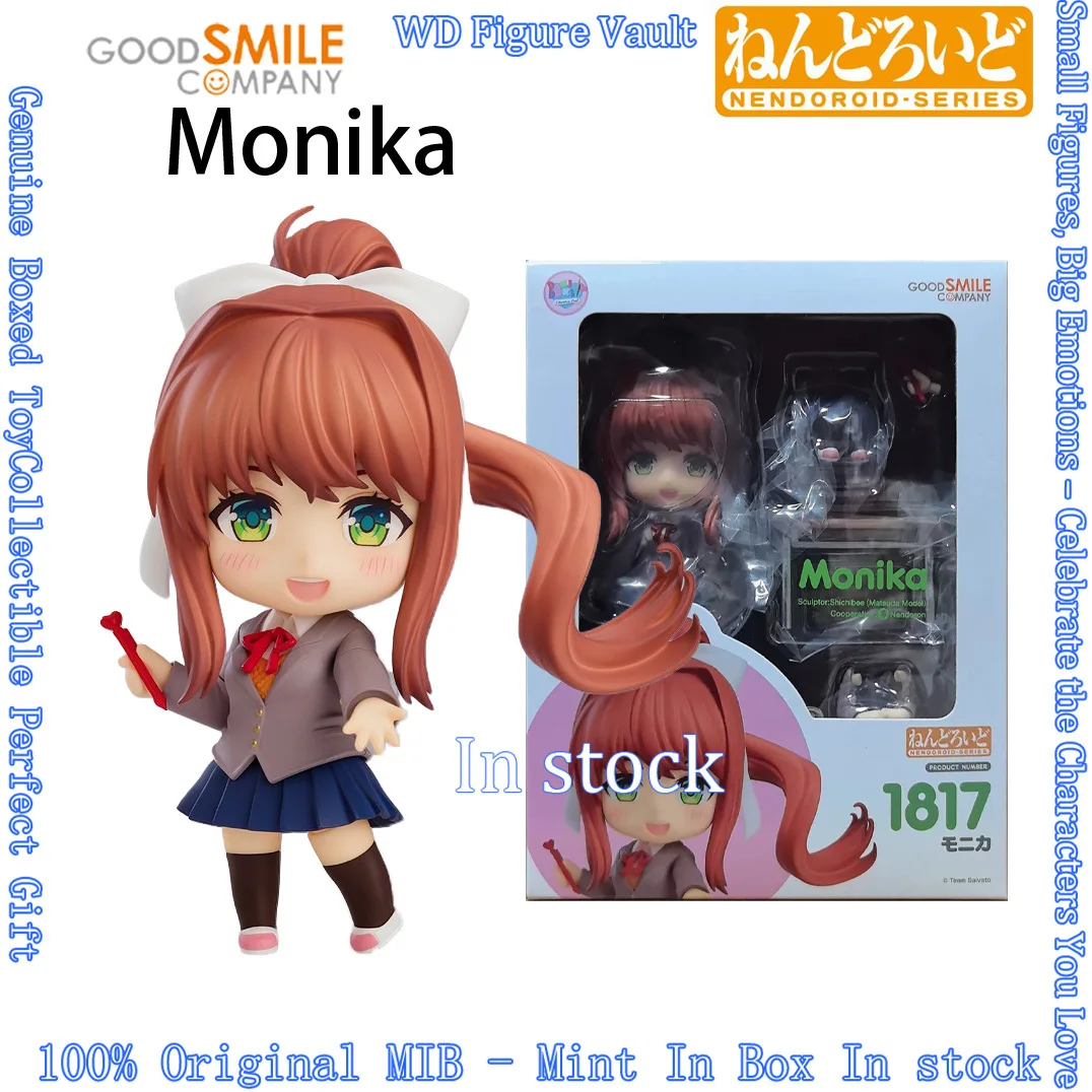 GSC GSAS Nendoroid 1817 Monika Doki Literature Club! Figures Anime Model Collectible Figure