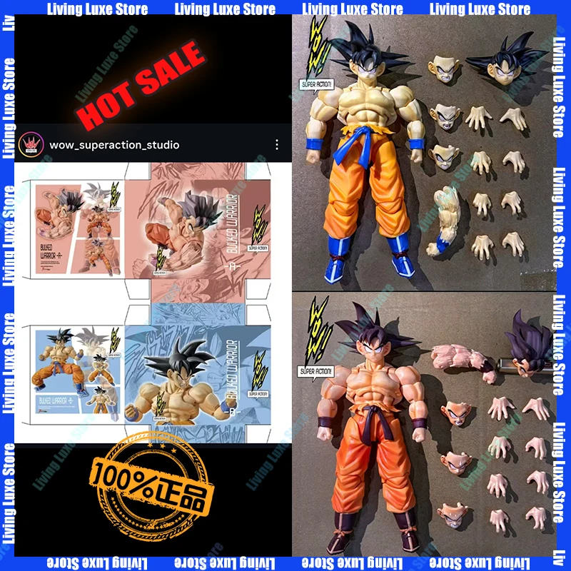 Hot Wow Super Action Studio 1/12 Dragon Ball Kaiouken Son Goku Collectible Figure