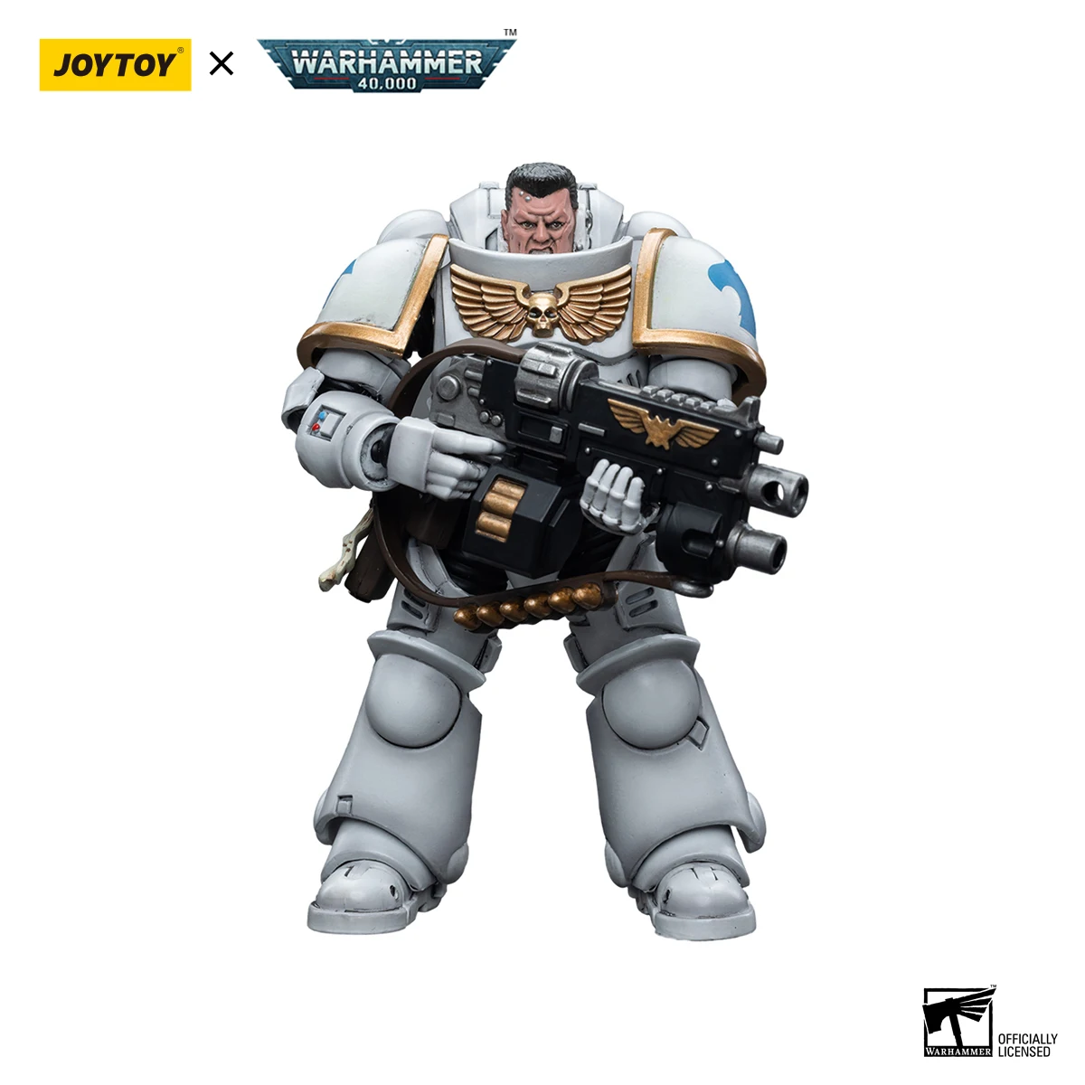 JOYTOY Warhammer 40k 1/18 Space Marines White Consuls Intercessors 1 Action Figure — view 7