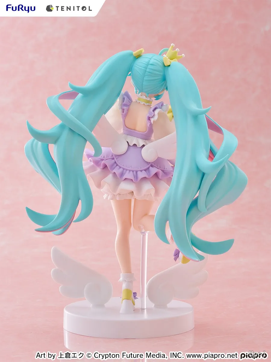 FuRyu TENITOL Piapro Hatsune Miku Fantasy Princess/Lavender Color Model Collectible Figure — view 5
