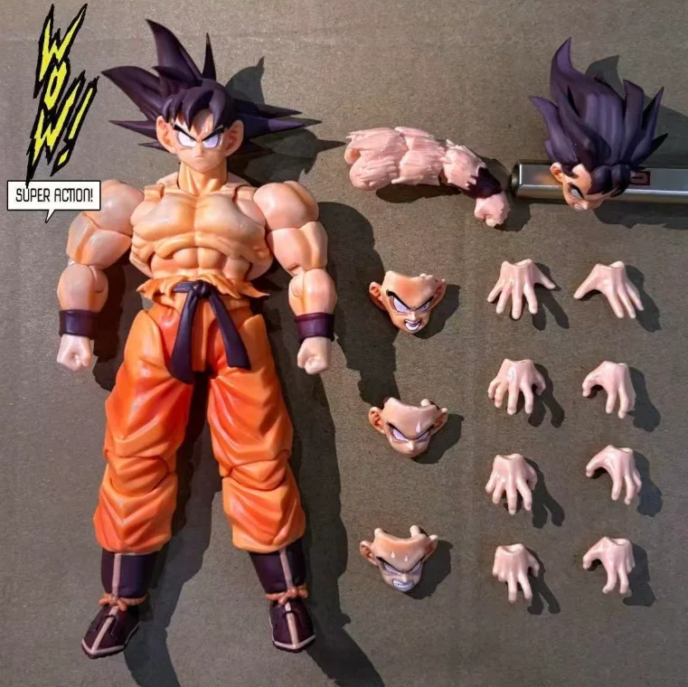 Hot Wow Super Action Studio 1/12 Dragon Ball Kaiouken Son Goku Collectible Figure — view 8