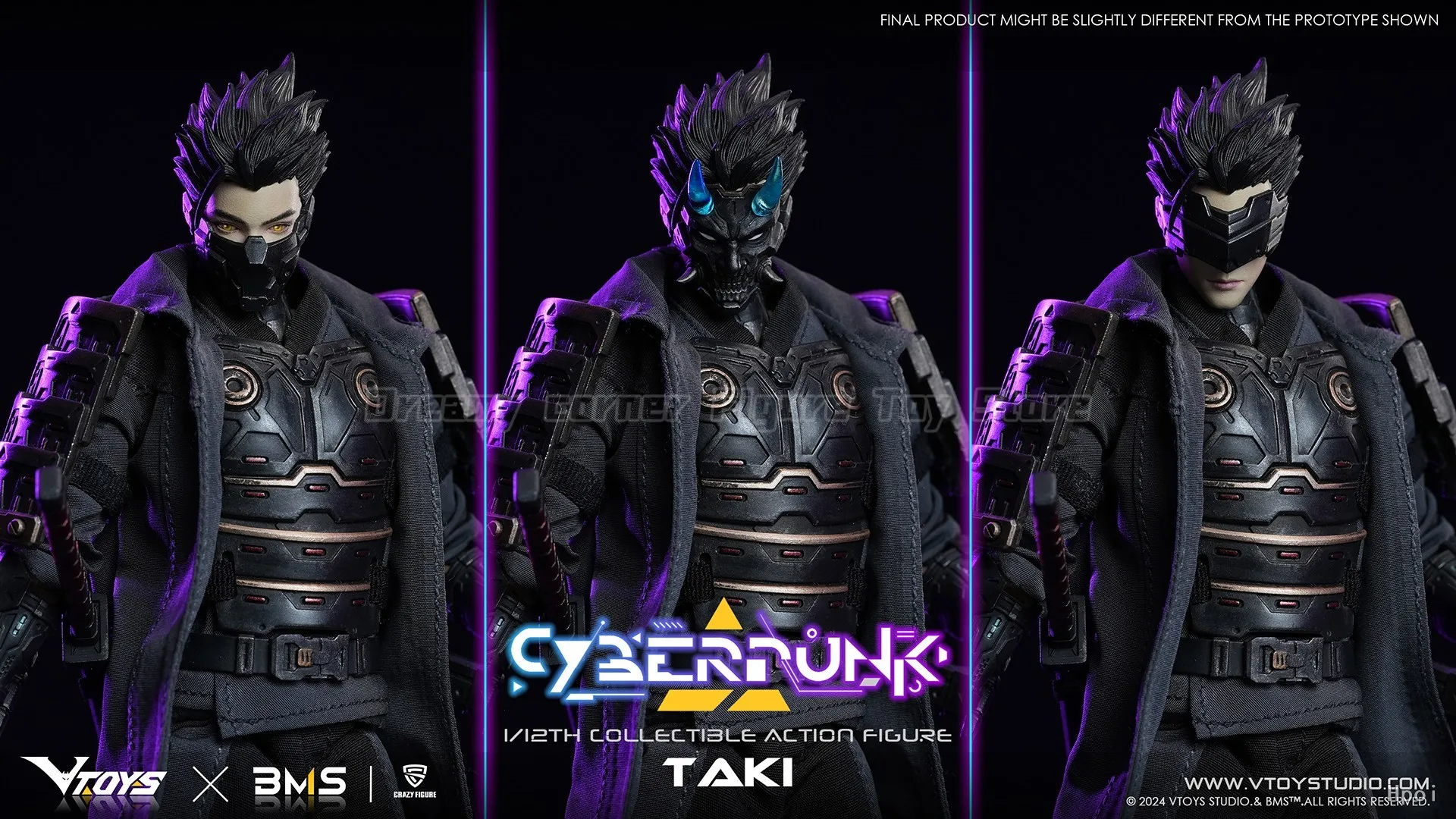 VTOYS Cyberpunk Samurai:Taki 1/12 Model Action Figure — view 2