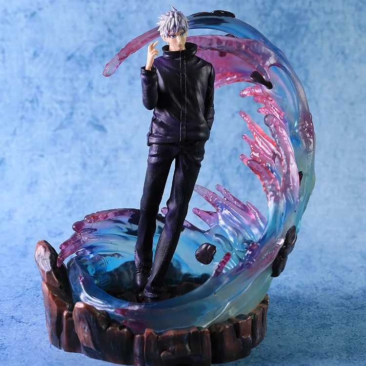 35cm Jujutsu Kaisen Gojo Satoru with LED Light Scene Special Effect Collectible Figure — view 5