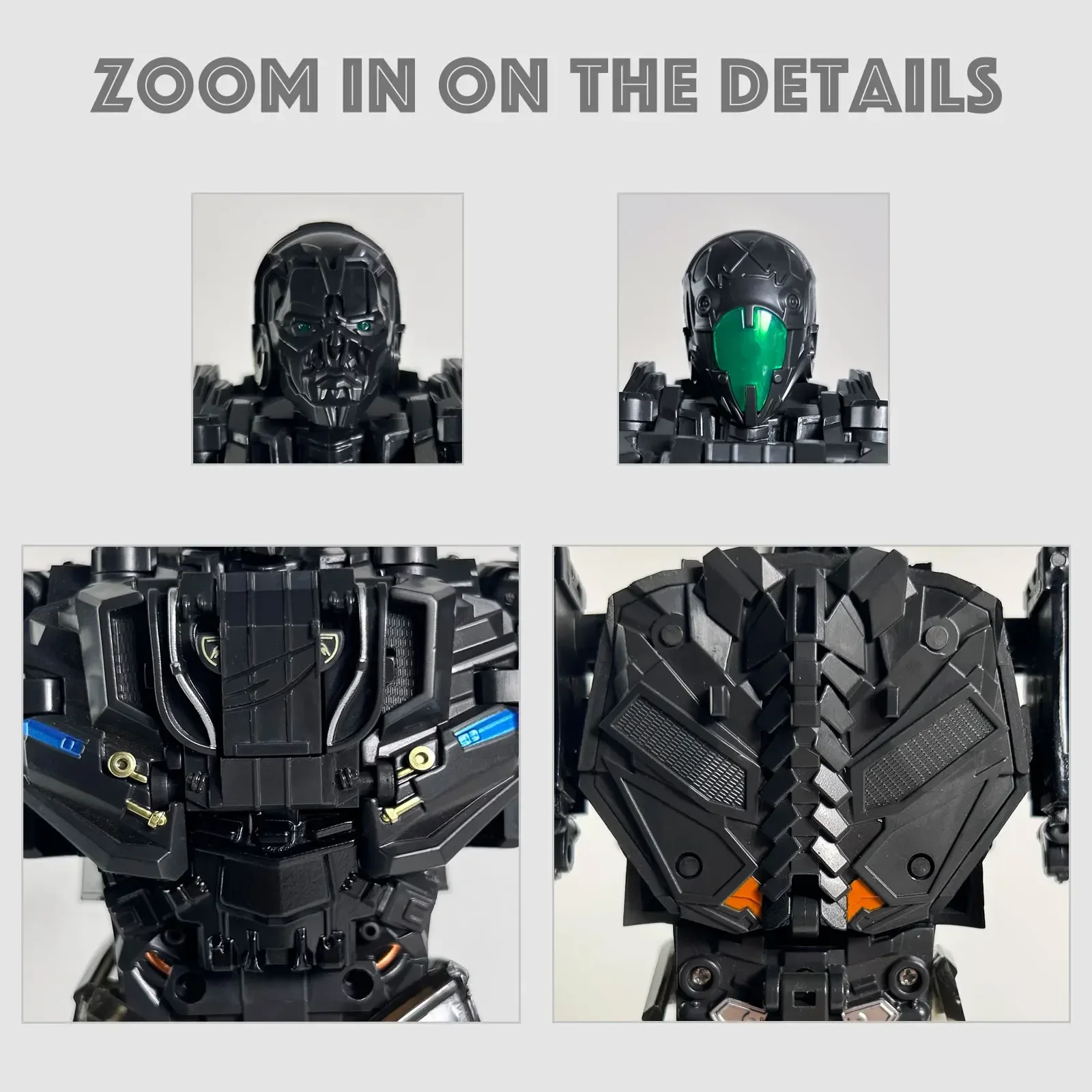 Transformation VT01 Lockdown Black Alloy Version with Double Dogs Movie Action Figure — view 3
