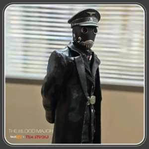 Tem Studio x Skull Toyz The Blood Major 1/12 Scale Collectible Action Figure 6-inch Poseable Model Cloth Outfit Desk Decor