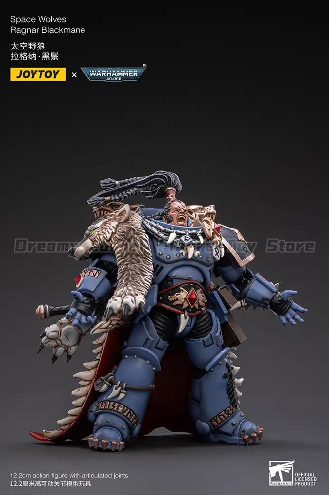 JOYTOY Warhammer 40K Space Wolves Ragnar Blackmane 1/18 Action Figure — view 4