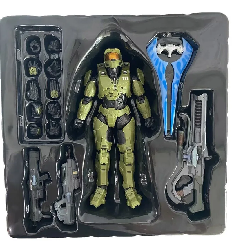 Game 18CM RE:EDIT Reach 1/12 SCALE MASTER CHIEF MJOLNIR MARK V1 Articulated Collectible Figure — view 7