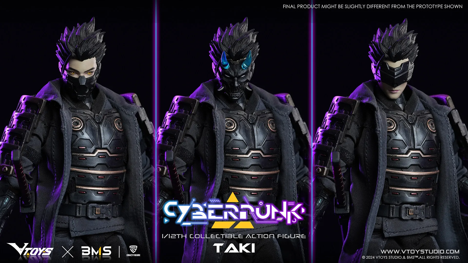 TYCTOYS VTOYS VSD010 1/12 Taki Samurai Cloth Punk Style Sword Master Mini Action Figure — view 5