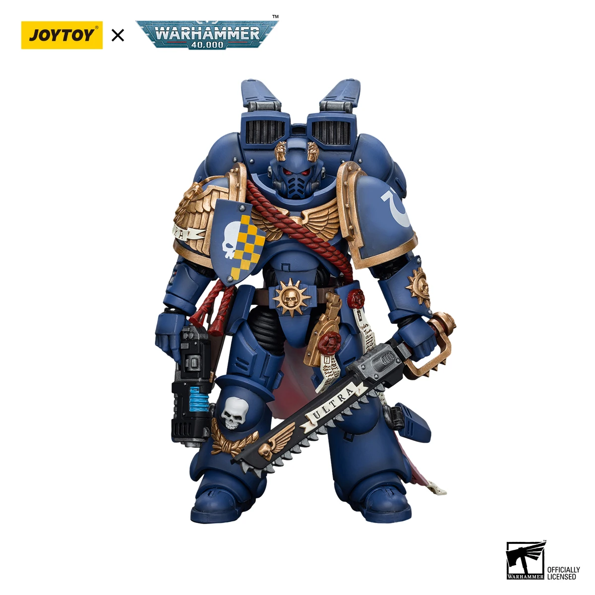JOYTOY 1/18 Warhammer 40K Ultramarines Figures Sergeant Rychas Model Action Figure — view 8