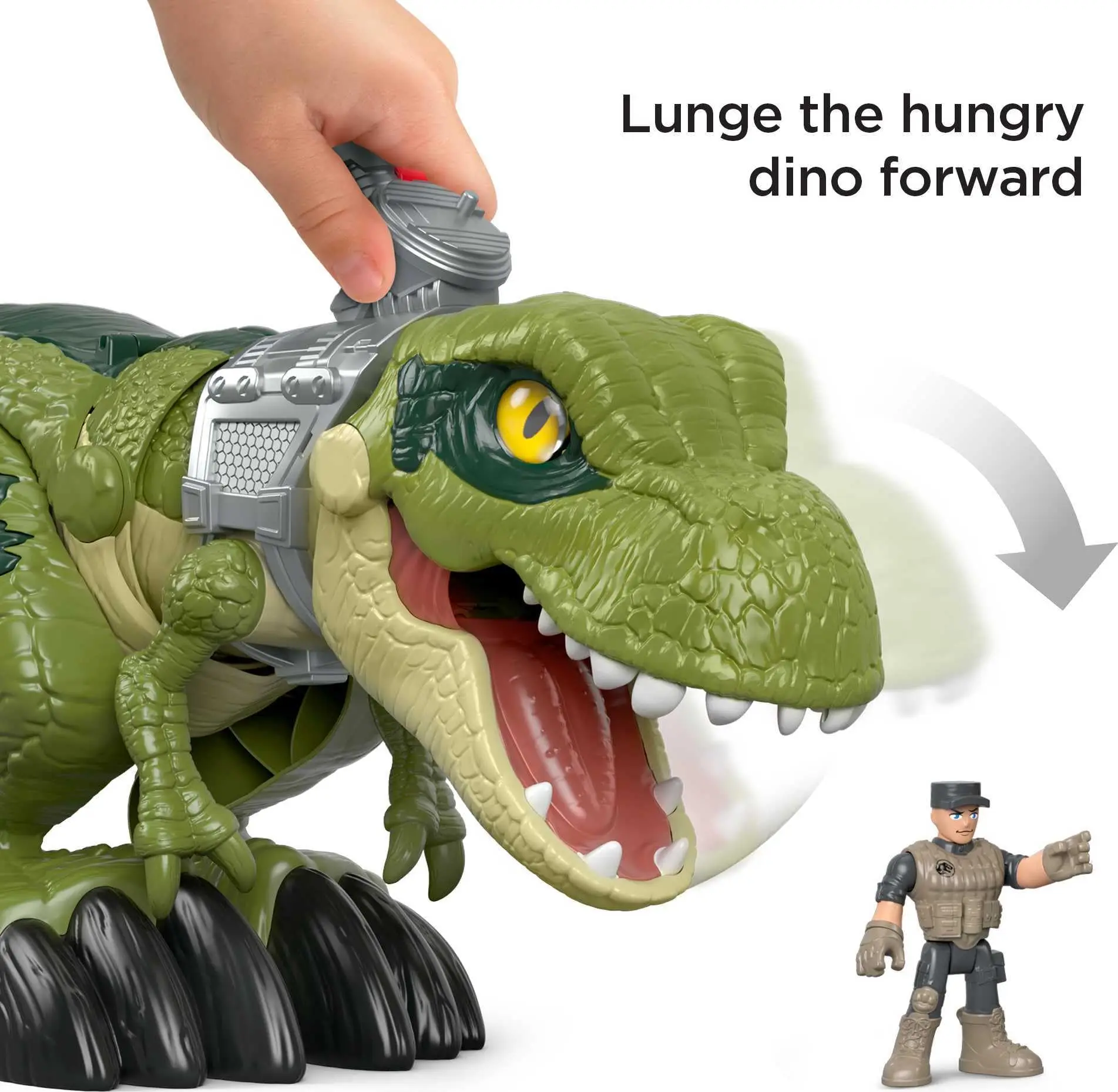 Jurassic World Mega Mouth T.Rex Chomping Dinosaur Tyrannosaurus Rex Model Boys Action Figure — view 4