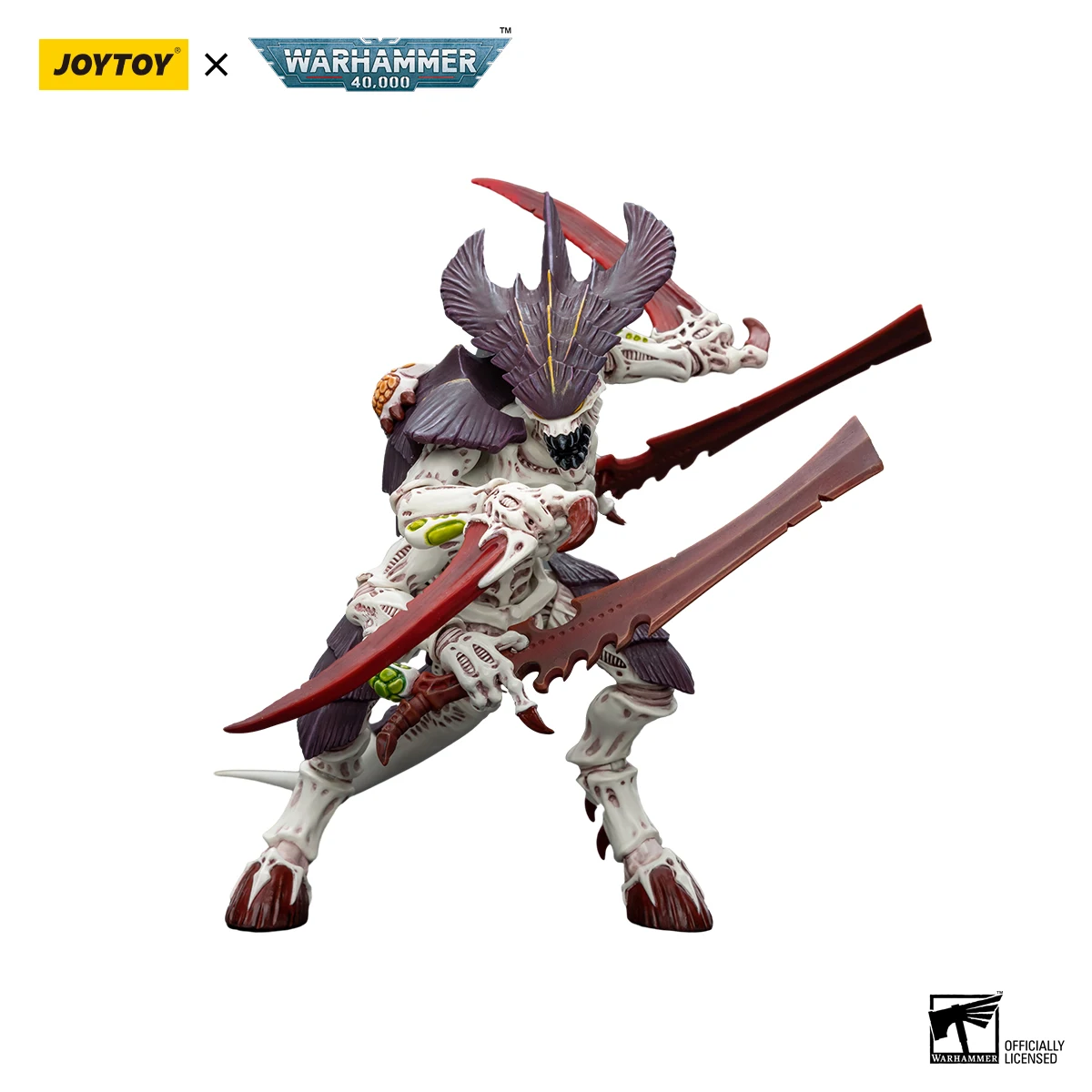 JOYTOY Warhammer 40k 1/18 Tyranids Hive Fleet Leviathan Tyranid Warrior with Boneswordg Action Figure — view 5