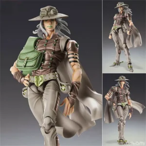 Super Action Statue Bizarre Adventure Steel Ball Run Gyro Zeppeli Collectible Figure