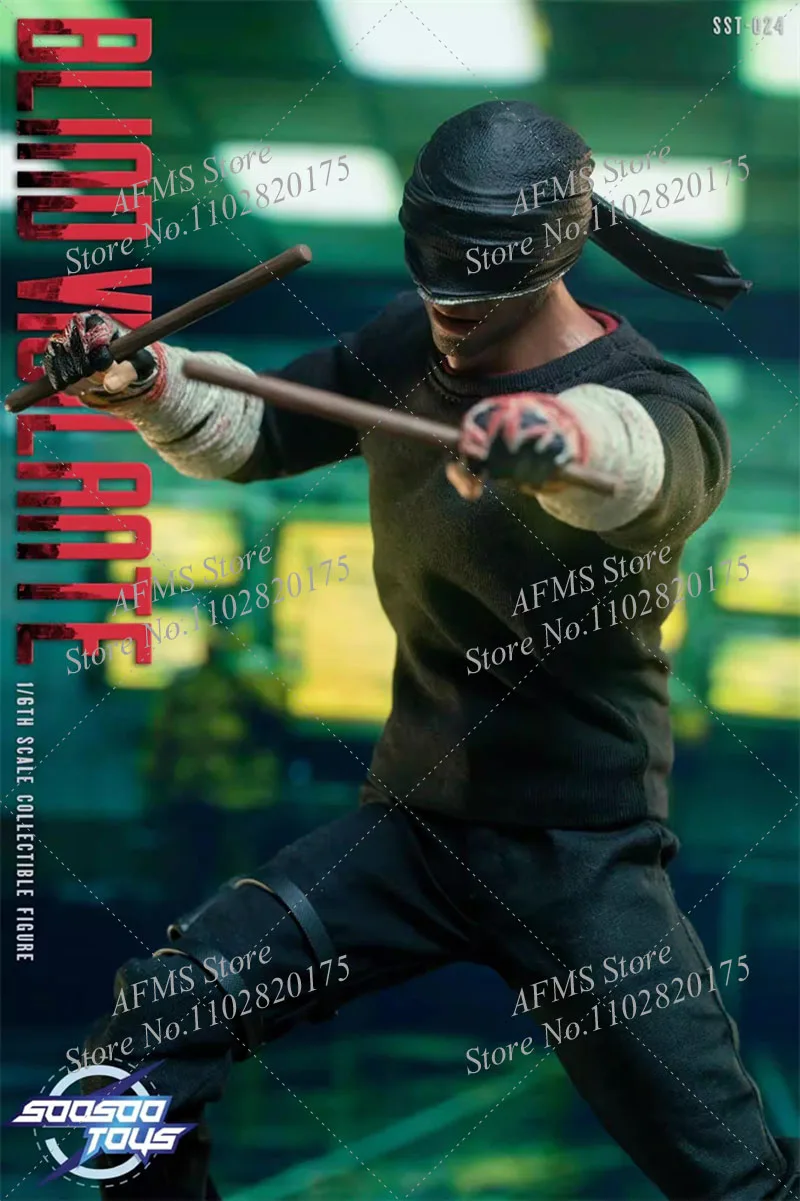 Soosootoys Sst-024 1/6 Scale Collectible Daredevil Classic Comics Super Blind Hero Action Figure — view 5