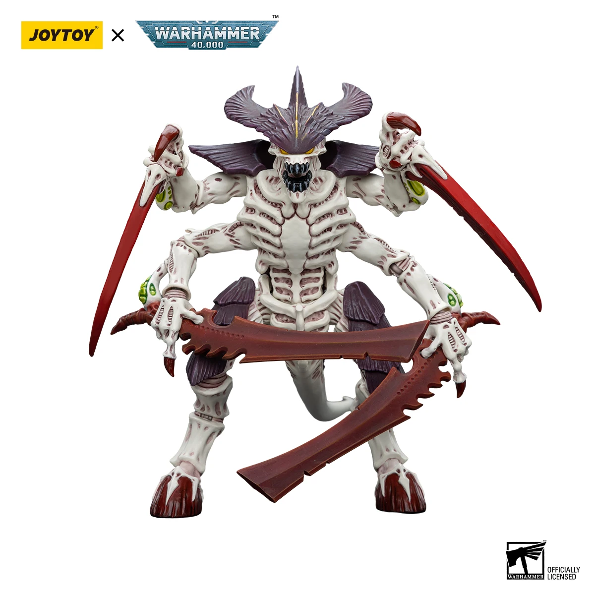 JOYTOY Warhammer 40k 1/18 Tyranids Hive Fleet Leviathan Tyranid Warrior with Boneswordg Action Figure — view 2