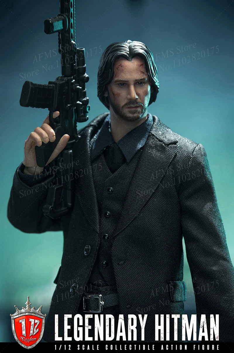 Kingdom KD9001 1/12 Scale Collectible Killer John Wick Keanu Reeves Model Action Figure — view 5