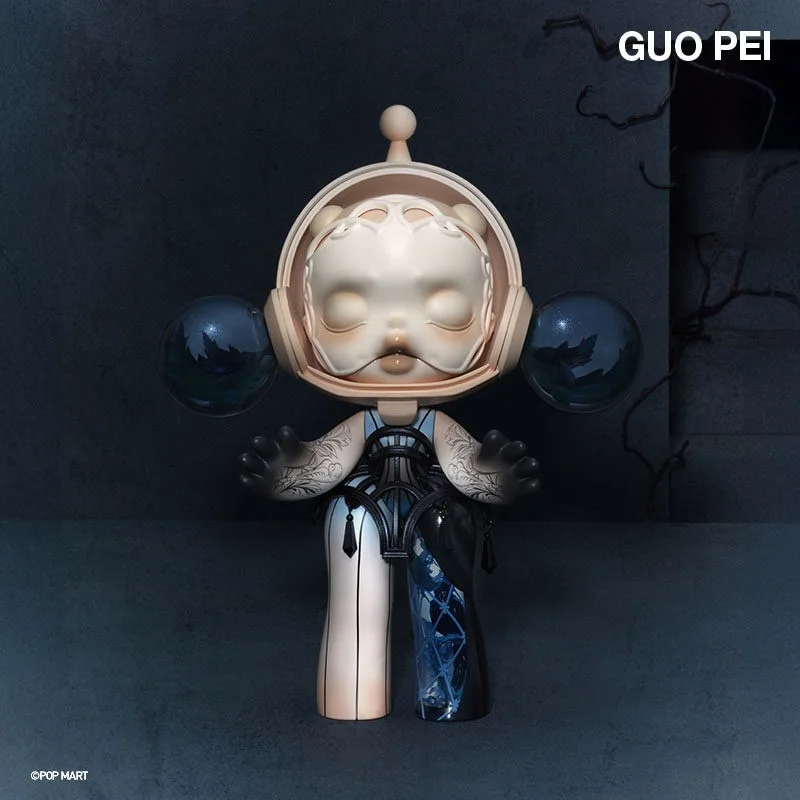 Tcv Popmart Mega Α Skullpanda 1000% 400% Guo Pei Alternate Universe Collectible Figure — view 2