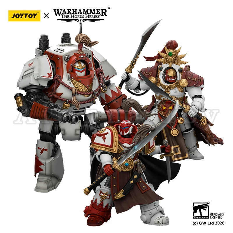 JOYTOY 1/18 the Horus Heresy White Scars Qin Xa Hibou Khan Contemptor Action Figure — view 6