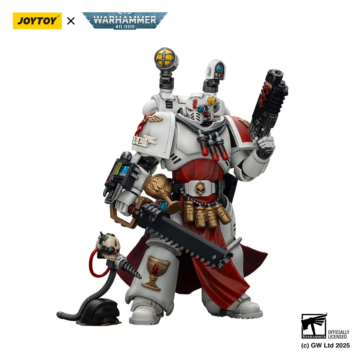 JOYTOY Warhammer 40K 1/18 Blood Angels Sanguinary Priest with Heavy Bolt Pistol Action Figure — view 2