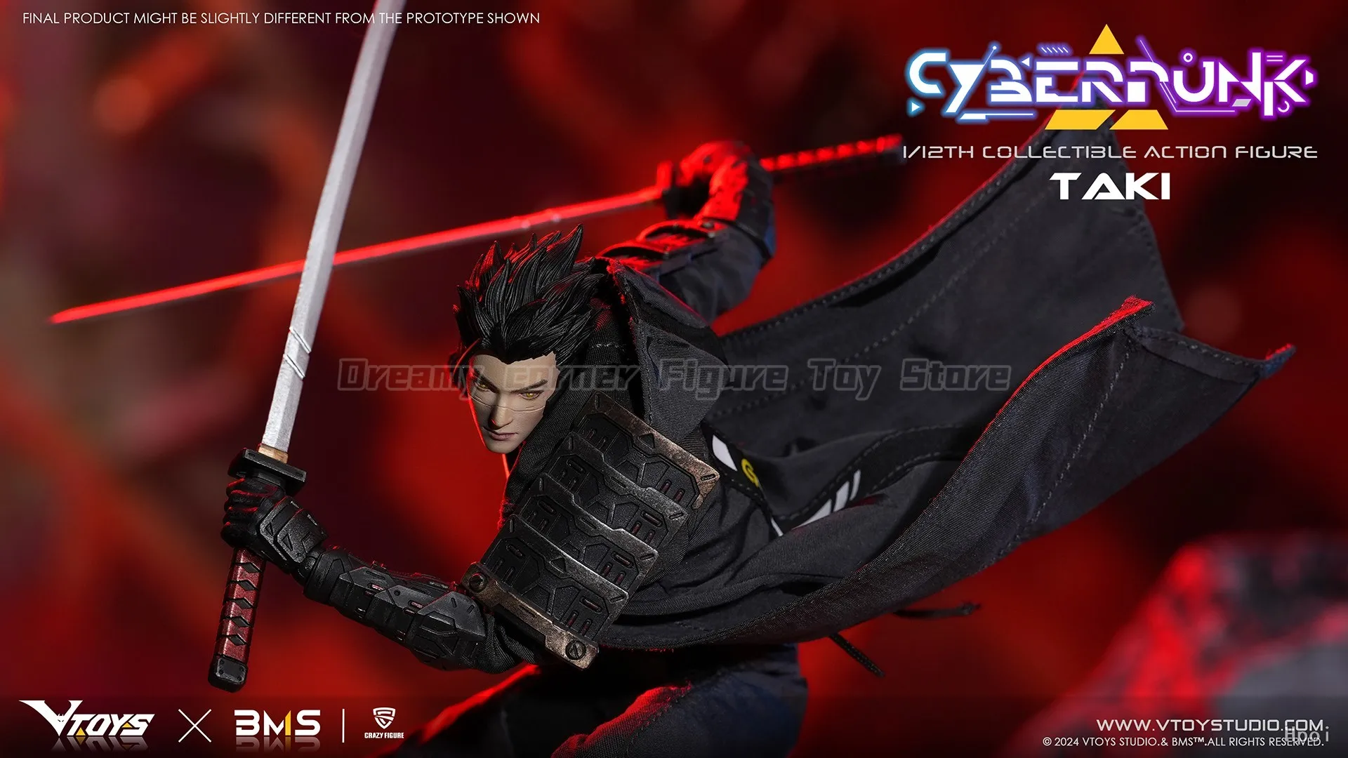 VTOYS Cyberpunk Samurai:Taki 1/12 Model Action Figure — view 5