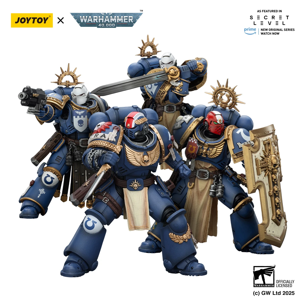 JOYTOY Warhammer 40K 1/18 Ultramarines Titus Metaurus Levantus Torvald Anime Model Action Figure — view 7