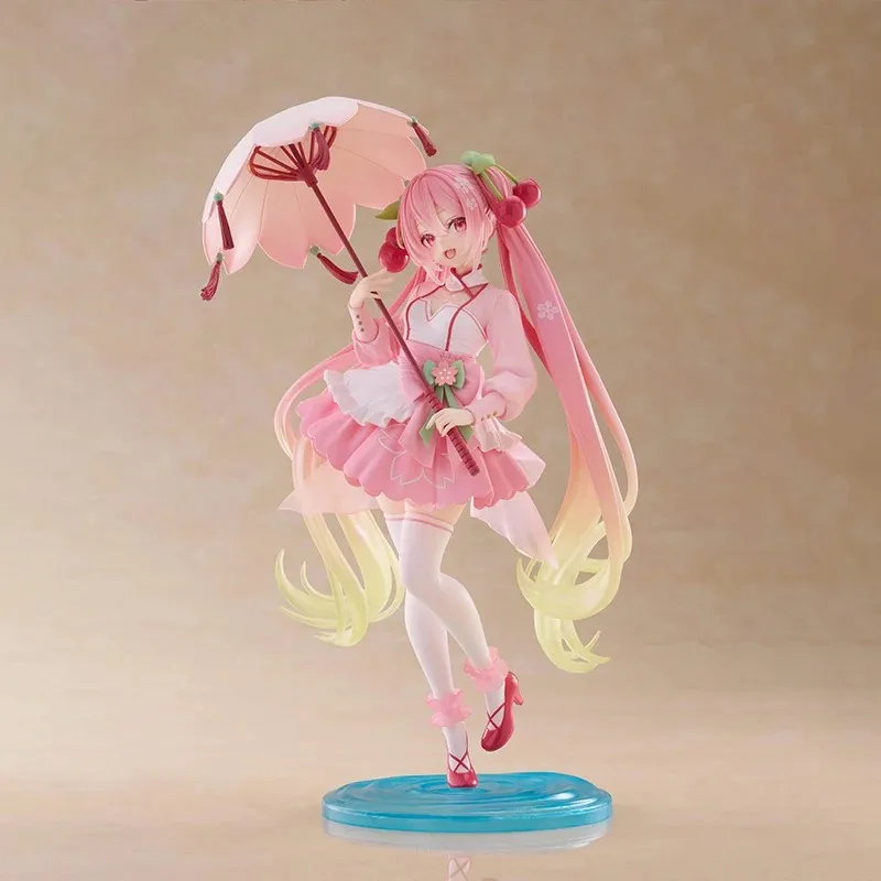 TAiTO AMP Hatsune Miku Sakura Dress Ver PVC 21CM Anime Action Figure — view 3
