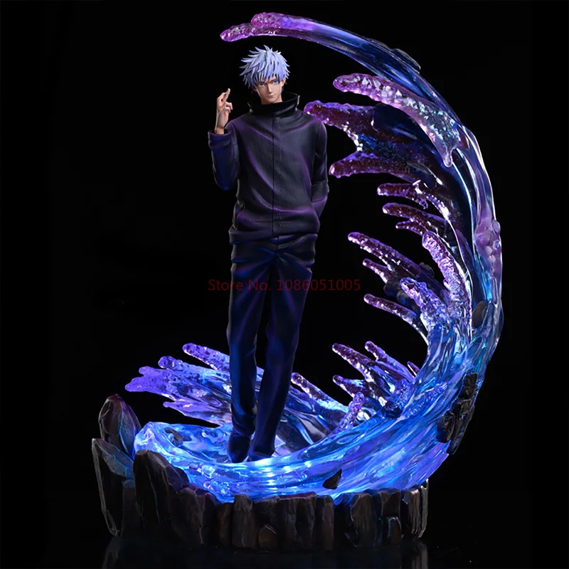 35cm Jujutsu Kaisen Gojo Satoru with LED Light Scene Special Effect Collectible Figure — view 3