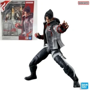 Original Bandai Genuine Figure Tekken 8 Model Kit Anime Figures SHF Jin Kazama Collection Model Action Figure Boys Toys InStock